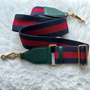 Gucci Wide Crossbody Strap Blue/Red